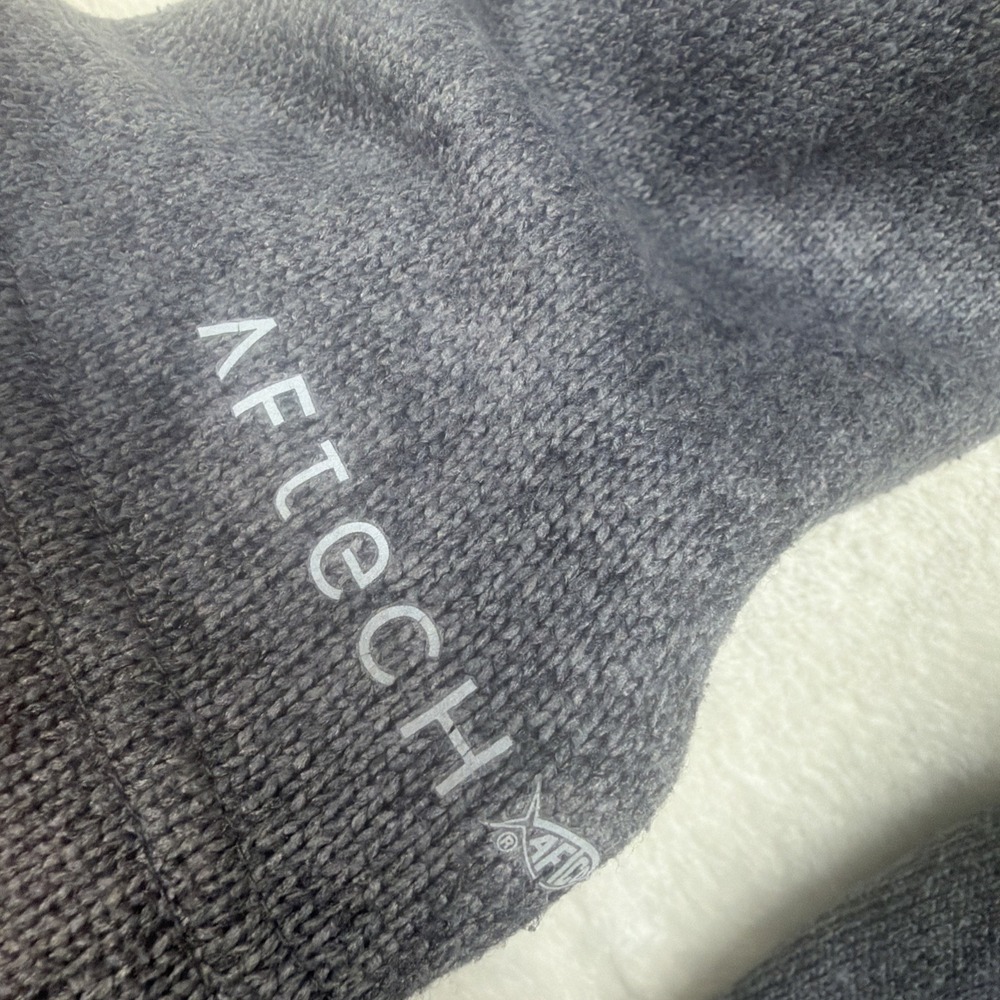 AFTCO AFTTECH Quarter Zip Pullover Mens XL Gray Heather Fishing Long Sleeve - Picture 7 of 8